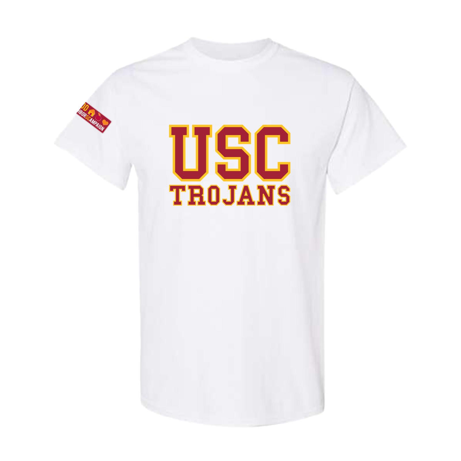 USC Trojans Good Neighbors Campaign White T-Shirt
